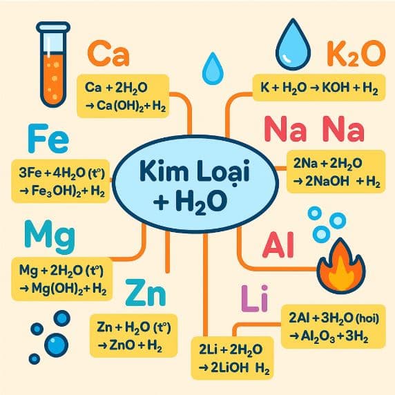 Bài Tập Kim Loại Tác Dụng Với Nước Lớp 9